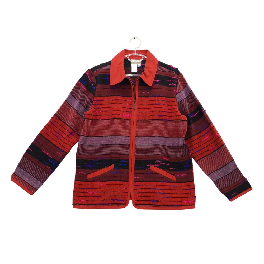 Coldwater Creek‎ Blanket Coat Jacket Southwestern Aztec Indian  PL